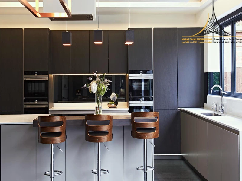 طراحی داخلی آشپزخانه پست مدرن