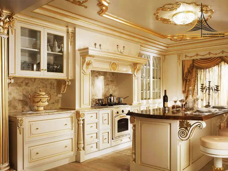 طراحی داخلی سبک کلاسیک آشپزخانه