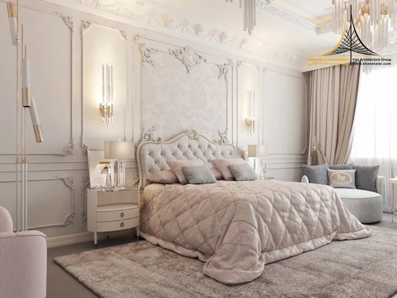 طراحی داخلی سبک کلاسیک در اتاق خواب