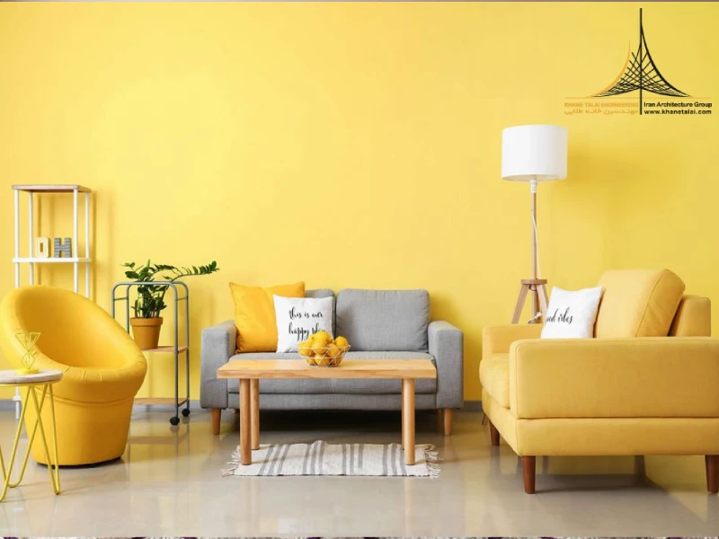 کاربرد رنگ زرد در طراحی داخلی